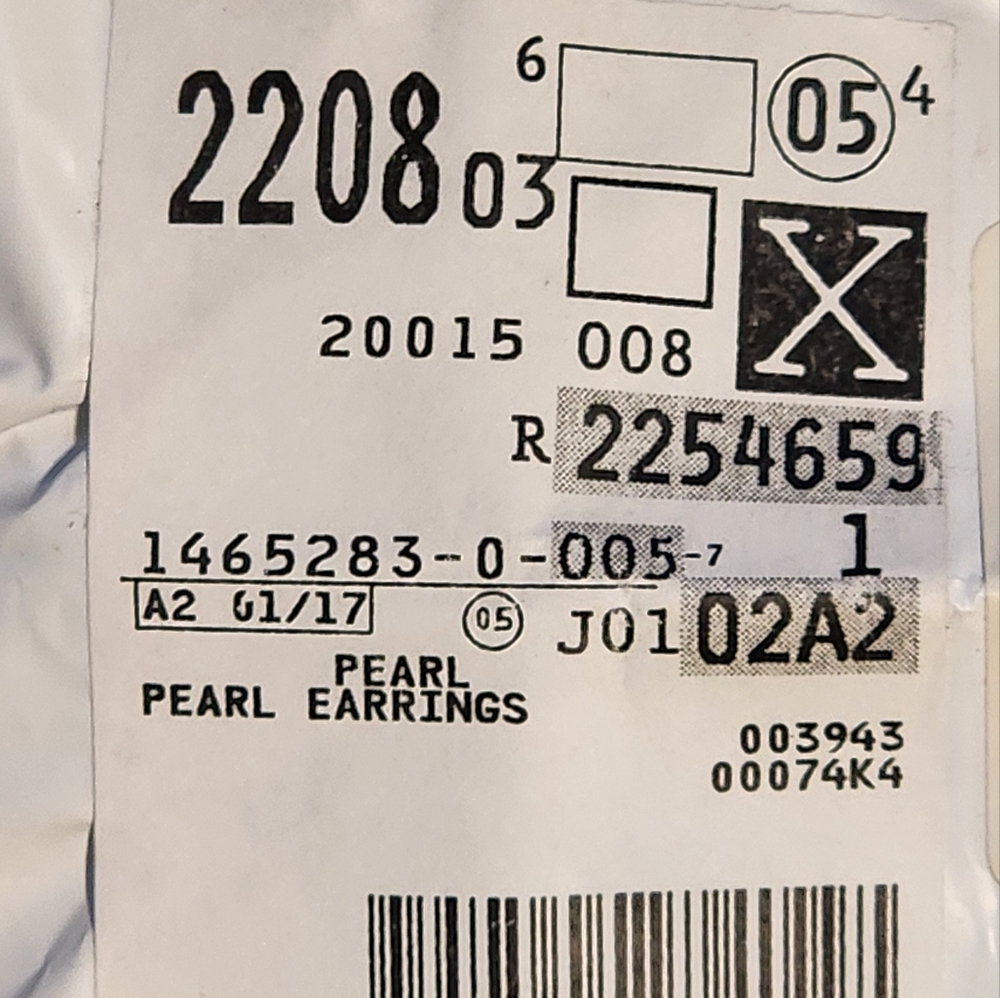 ❤️ NIB LANDS END SMALL PEARL EARINGS ❤️ - Picture 6 of 6